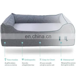 High-quality Memory Foam Dog Bed - Removable Cover Waterproof Liner Luxury Dog Mat With Foam Mattress thumbnail-2
