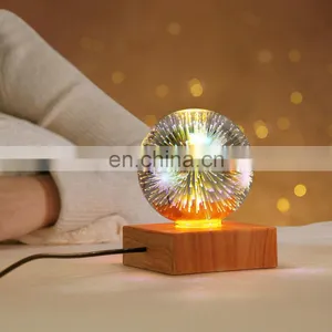 LED Plug-in 3d Fireworks Night Light Bedroom Usb Colorful Starry Atmosphere Lamp Bedside Decorative Table Lamp thumbnail-5