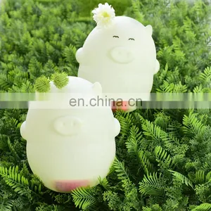 High Quality Motion Sensor Led Alarm Clock Night Light Colorful Lamp Room Silicone Night Lamp for Kids thumbnail-5