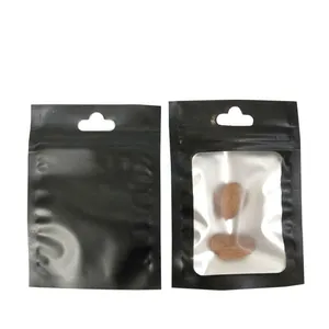 Custom Printed Matt Finished Mylar Aluminum Foil Bag / Clear Plastic Frosted Zip Lock Packaging Bags With Logo Printing thumbnail-5