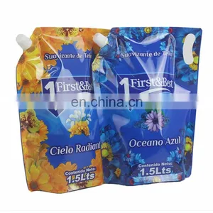 High Quality Customized Reusable Ziplock Doypack Juice Packaging Spout Pouch thumbnail-2