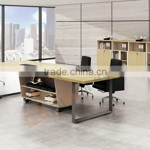 Steel Legs 2.4 Meter Long Modern Meeting Conference Table for Office Furniture thumbnail-2