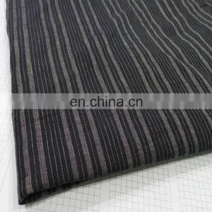 Pure Linen Striped Dress Fabric Yarn-dyed Linen Striped Fabric thumbnail-2