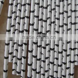 Customized Striped Paper Straw Fun Paper Party Straw thumbnail-1