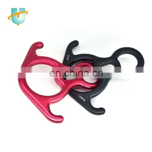 Outdoor Mountaineering Descending Device Horn Buckle Ring Descender Rock Climbing Rescue Descending Ring Buckle Horn Buckle 50KN thumbnail-5