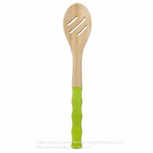 12.4inch Bamboo Cooking Tools,bamboo Cooking Spoon With Handle thumbnail-1