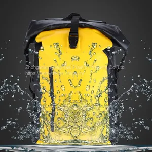 Waterproof Floatable Backpack for Surfing, Kayaking, Hiking, Camping, Water Sports, Yellow thumbnail-4