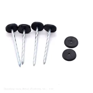 Galvanized Umbrella Head Roof Nails Umbrella Type Roofing Nail Umbrella Head Roofing Nail thumbnail-1
