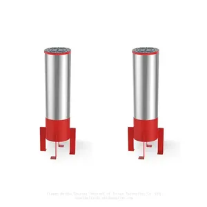 UPARK Outdoor Durable Home Use 304 Stainless Steel Bollard Street Mall Entrance Fixed Bollard With Led Light thumbnail-1