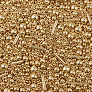 Luxury Party Cake Decorations Edible Gold Metallic Sprinkles for Bakery Decoration Ingredients thumbnail-2