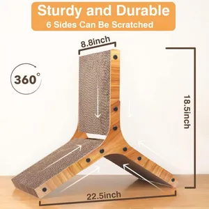 MeowLove Hot Sales Scratcher Cat Play Toy Corrugated Cardboard Cat Scratcher Cat Cardboard thumbnail-1
