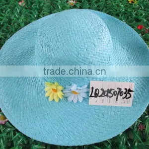 Summer Beach Sun Jazz Stingy Brim Cap Hat Ribbon Custom Straw Hat thumbnail-2