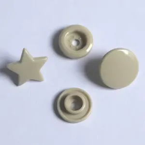 Classic Garment Resin Button 14mm Double Cap Snap Fastener Plastic Button for Baby Clothes thumbnail-1
