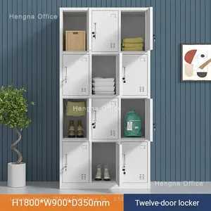 Industrial Workshop Industrial Worker Storage Locker | Thickened Cold Rolled Steel Cabinet | With Electrostatic Spraying thumbnail-3