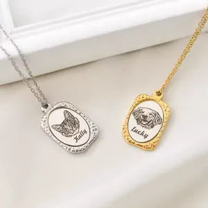 Veterinary Clinic Custom Pet Memorial Necklaces for Client Comfort Gifts thumbnail-5