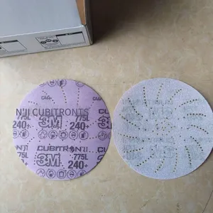 3m 775l Film Disc Sanding Disc, Second Generation Ceramic Particles, Cyclone Holes, Multi-hole, Anti-clogging thumbnail-3