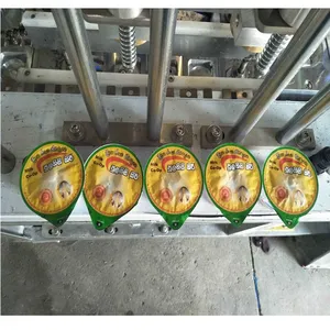 Automatic Fruit Pulp Juice Pudding Cup Filling Machine Jelly Plastic Cup Filling Sealing Machine thumbnail-4