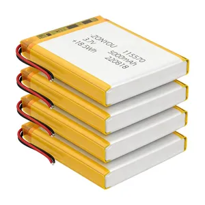 OEM ODM Custom 115070 Pouch Cell 5000mah Lithium Polymer Battery 3.7V With Long 500 Cycles Life Span for Power Toys Power Tools thumbnail-1