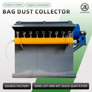 High Flow Industrial Pulse Jet Bag Dust Collector Automatic Cleaning Baghouse Dust Removal Equipment thumbnail-3