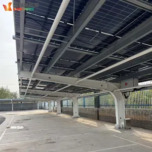 Solar Carport Mounting Structure for Industrial Park Parking Lots thumbnail-1