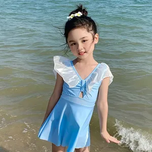 Girls' One-Piece Swimsuit Quick-Drying Sleeveless Polyester Spandex Shell Print Cute New Style Wholesale thumbnail-5