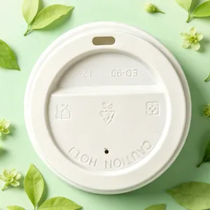 Disposable Coffee Cup Lid PS Cup Cover for Coffee Drink thumbnail-2
