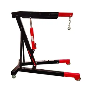 1Ton/2 Ton/3Ton Folding Engine Hoist Cherry Picker Shop Crane Hoist Lift Heavy Duty Carbon Steel With 6 Iron Caster Wheels thumbnail-4