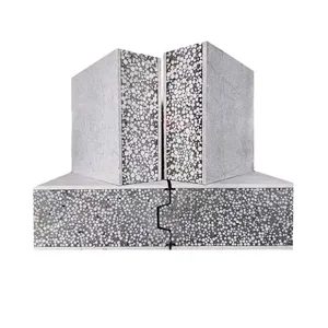 Customizable Modern EPS Cement Sandwich Panel Industrial Partition Insulation Fireproof Eco-Friendly Water Cold Room Hotel thumbnail-1