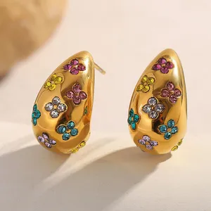 Fashion Stainless Steel Earrings Set 10pcs/pack Nickel Free for Daily Wear Wholesale thumbnail-1