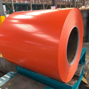 PPGI Farbüberzogene Stahlbandrolle DX51D Vorbeschichtete verzinkte Stahlbandrolle PE-Beschichtung für Dach- und Wandplattenbau thumbnail-1