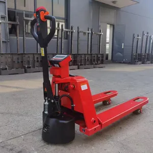 1.5Ton Electric Pallet Truck With Scale 2000kg Steel Pallet Jack Lithium Battery Powered Durable and Efficient thumbnail-2