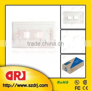 Cat6 Double Port France Rj45 86*120 Face Plate thumbnail-1
