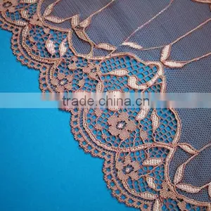 2016 Guipure Eyelash Lace Fabric for Dress,cheap Trimming Embroidered Lace Fabric thumbnail-2