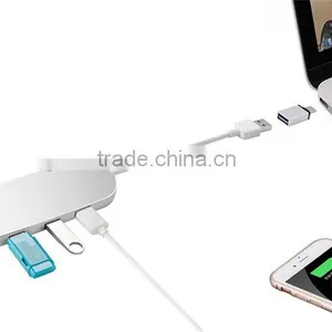 2 in 1 USB to Micro & Card Reader Ports USB 2.0 Connector Cable Hub thumbnail-4
