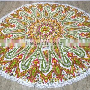 Mandala Round Beach Towel thumbnail-6