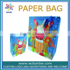 Christmas Shopping Bags With Santa Claus thumbnail-1