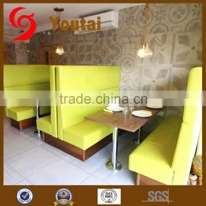 Double Side Modern Leather Restaurant Bench thumbnail-2