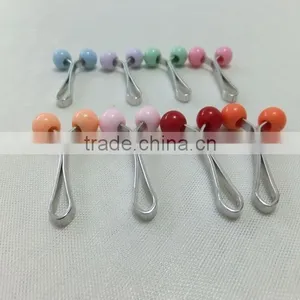 Cheap Price Pearl Steel Flat U Brooch Clip For Muslim Hijab Promotion PDJ0117 thumbnail-2