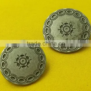 Fancy Sew-on Metal Shank Button For Jacket --- MJ2083 thumbnail-4
