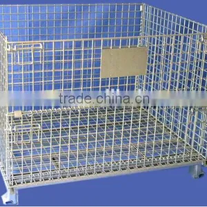 Foldable Steel Pallet Basket Container/grocery Shelves Containers thumbnail-3