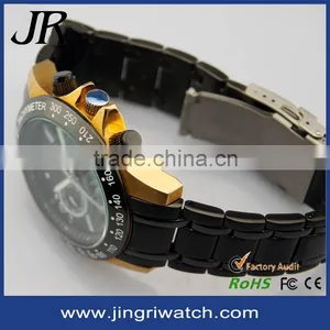 Top Quality Leather Watch Men Stainless Steel Back Water Resistant Watch for Vogue Watch Men Japan Movt Watches thumbnail-4