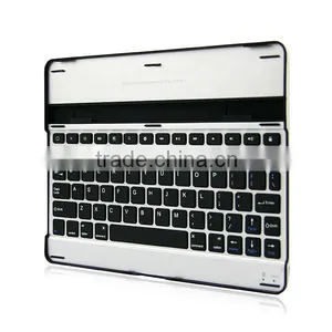 Aluminum Alloy Bluetooth Keyboard Case for IPad 2 3 4 Silver thumbnail-1