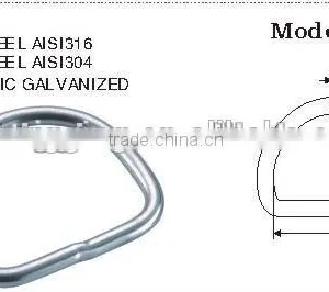 Stainless Steel AISI 316 304 D-Ring/All Size Available D Ring/Factory Price D Ring thumbnail-2