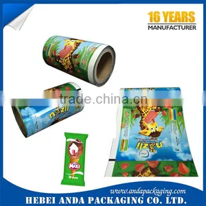 Printing Packaging Pouch for Ice Cream Bar/Ice Lolly Wrapping Film Roll/popsicle Plastic Bag Packaging thumbnail-1