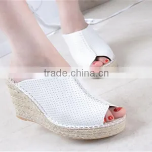 Sexy Summer Fashion Wedge High Heel Sandals With Hole Durable Shoes Women 2016 thumbnail-2