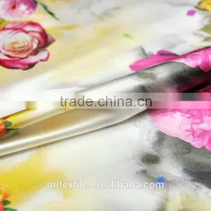 Pure Silk Fabric Printed Fabric Charmeuse Silk Satin Fabric 100% Silk Fabirc thumbnail-6