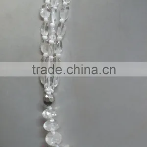 Natural Rock Crystal Quartz Natural Gemstone Jewelry Necklace thumbnail-2