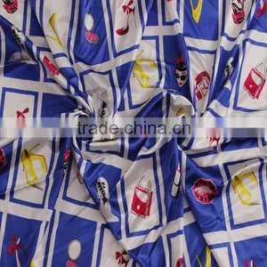 Poplin Weave Woven Cotton Print Fabric for Girls Dresses 2016 thumbnail-5