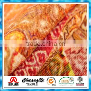 Colored Flowers Print Spun Rayon Fabric for the Elderly thumbnail-2