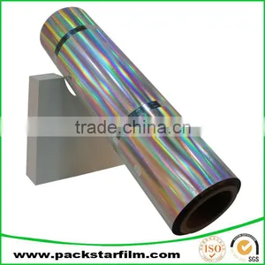 China Manufacturer of Hot Sale Striped Metalized Mylar Film for Gift Packaging thumbnail-2
